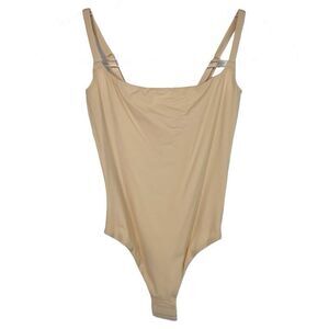 SKIMS Fits Everybody Adaptive Thong Bodysuit Sand XS New